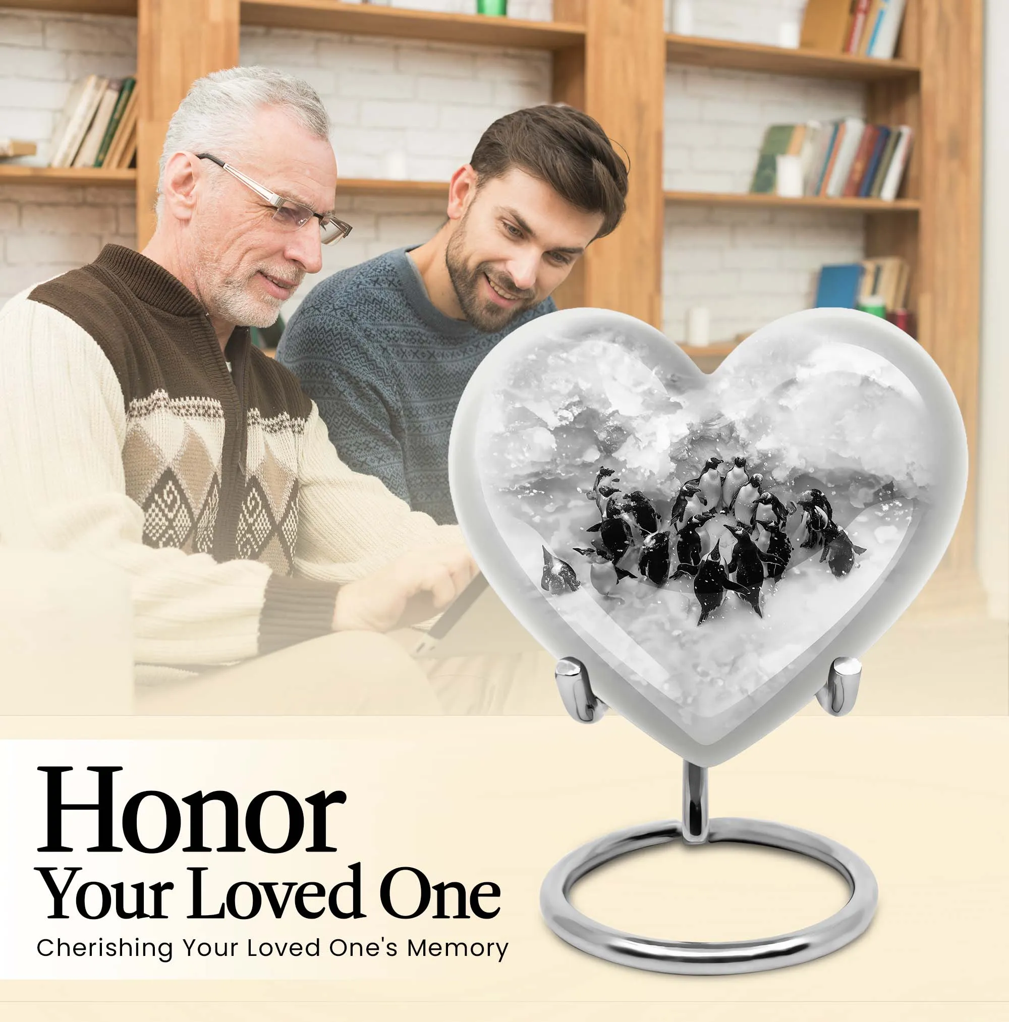 Penguin Urn - A Loving and Eternal Memorial Forever Resting Place