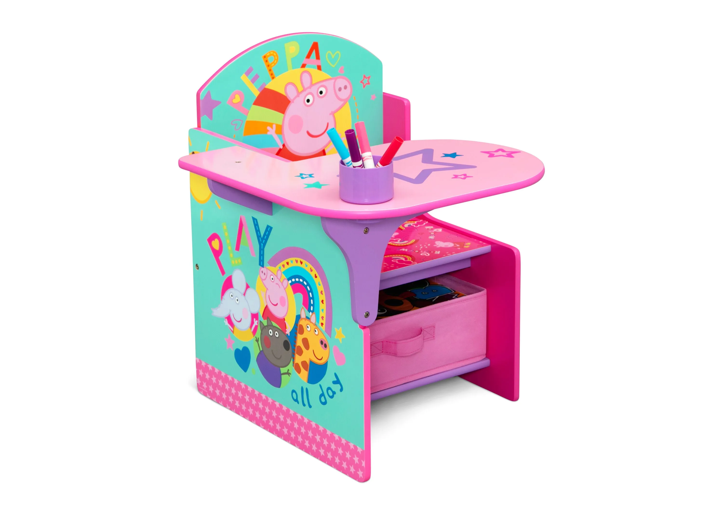 Peppa Pig Big Adventures Chair Desk with Storage Bin
