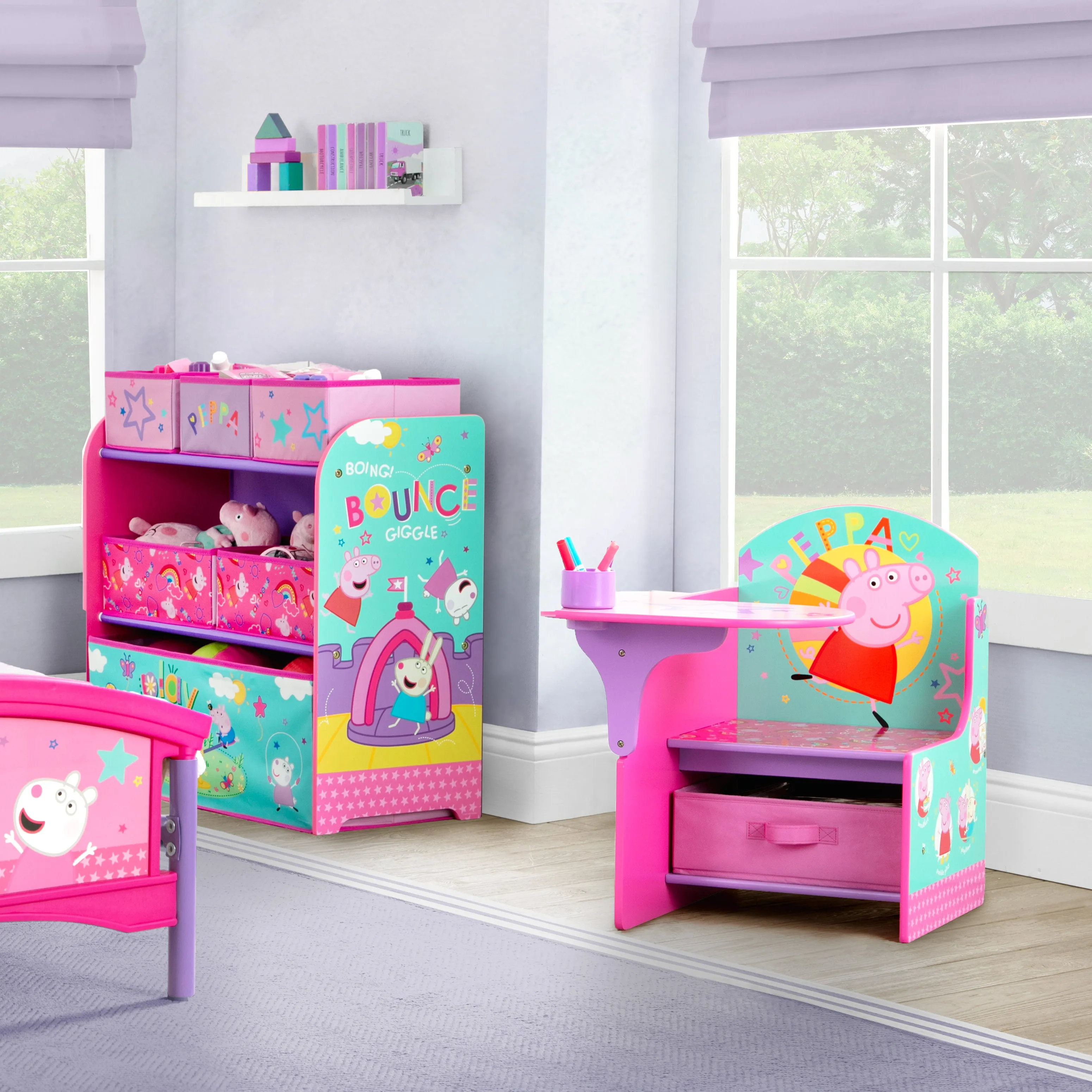 Peppa Pig Big Adventures Chair Desk with Storage Bin