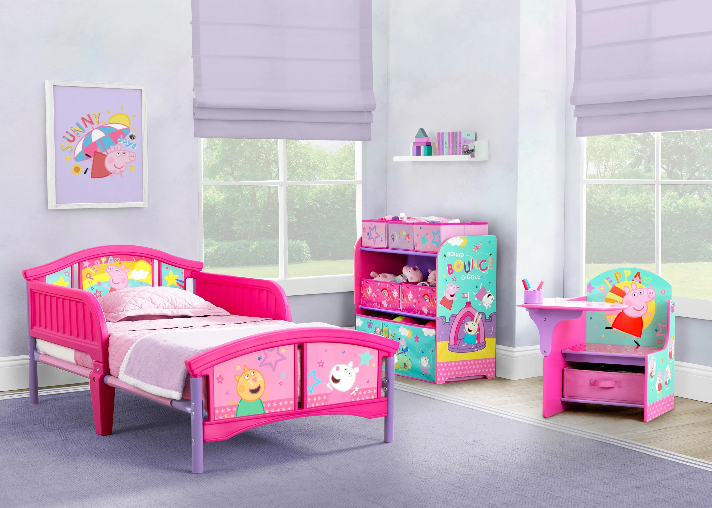 Peppa Pig Big Adventures Chair Desk with Storage Bin