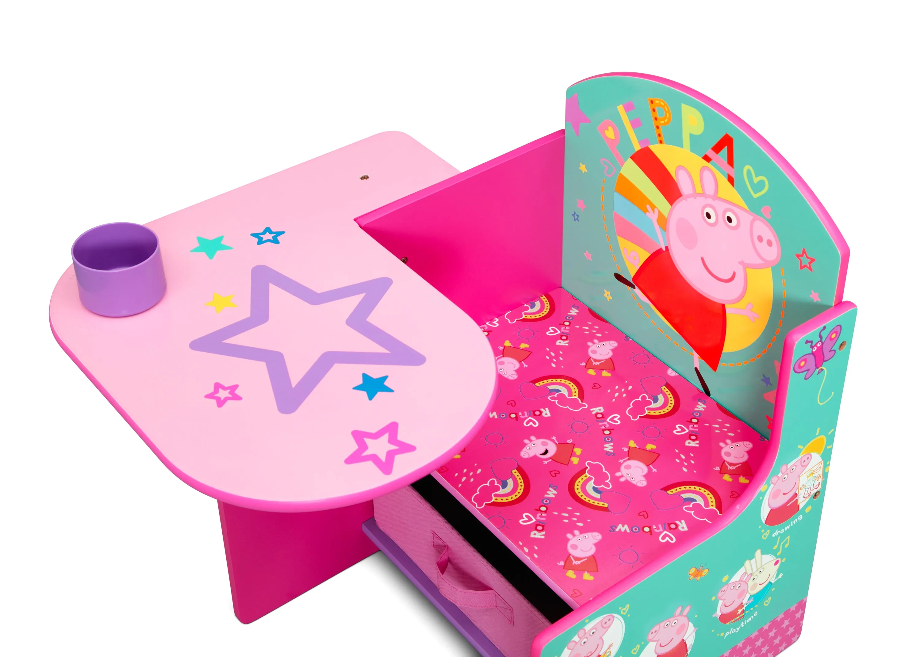 Peppa Pig Big Adventures Chair Desk with Storage Bin