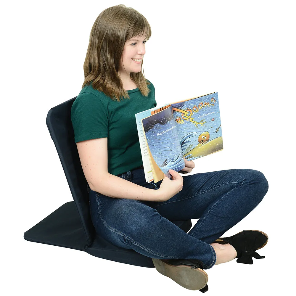 Portable Floor Seat with Back Support | Back Saver Chair for Educators