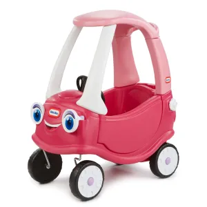 Pre-Assembled Princess Cozy Coupe with Parent Handle & Removable Floorboard