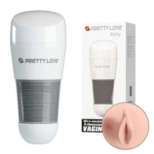 Pretty Love - Kitty Stroker Masturbator (Beige)