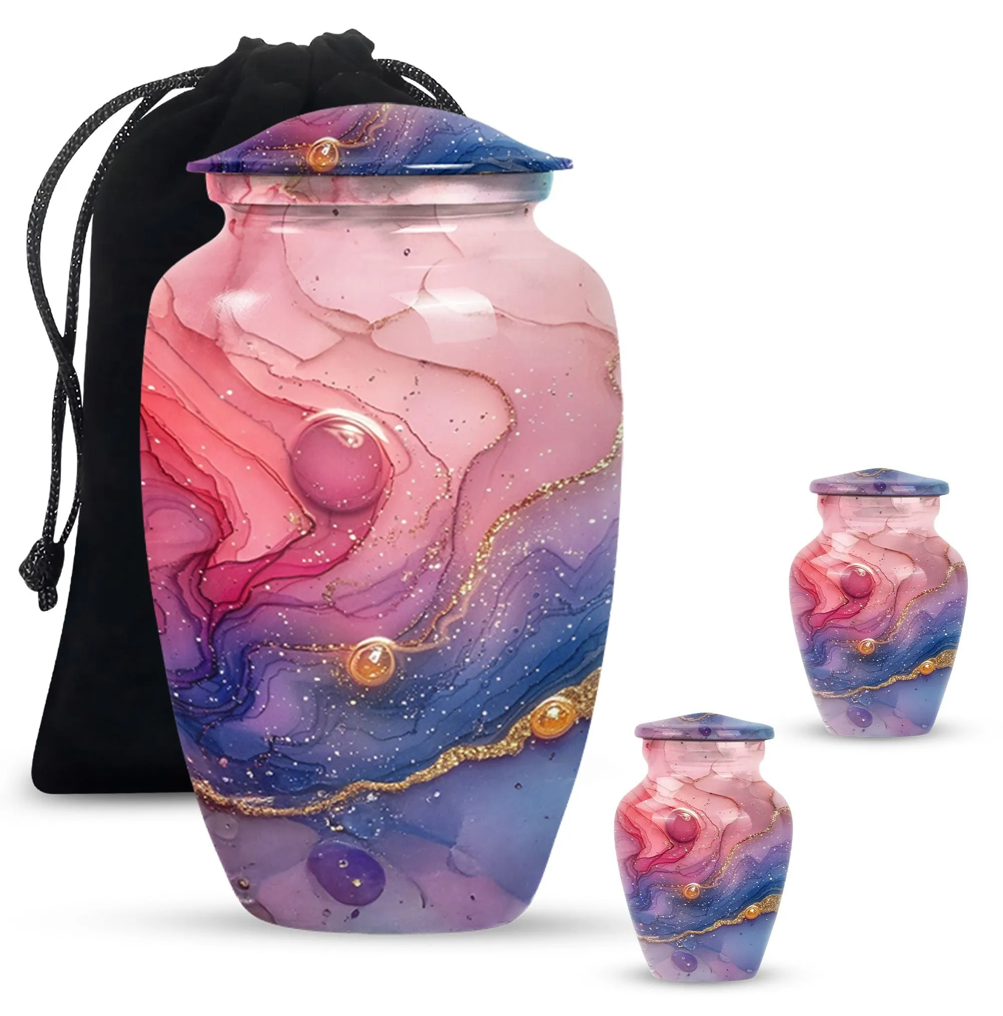 Radiant Enigma Abstract Urn - Majestic Keeper of Burial Ashes