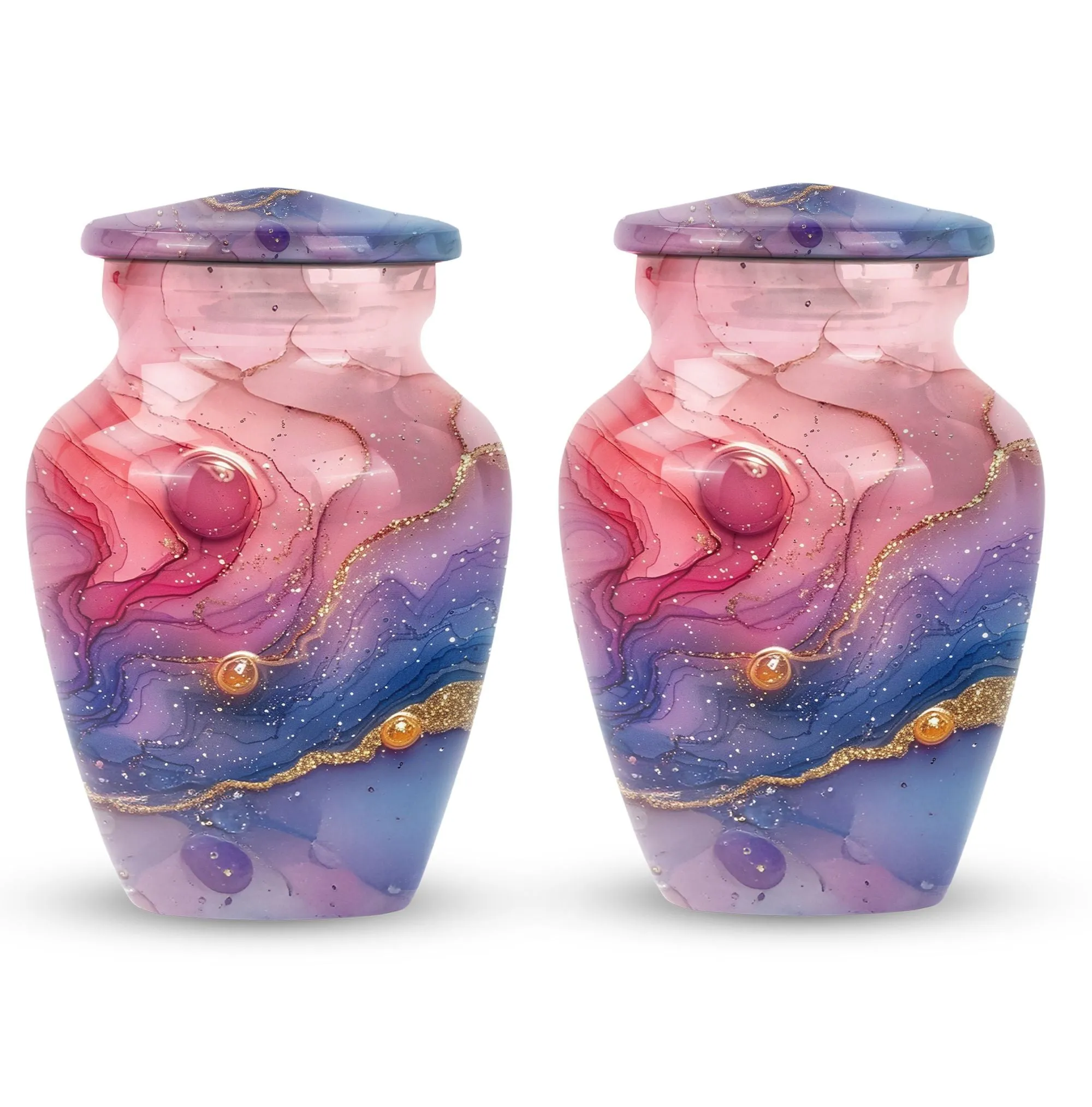 Radiant Enigma Abstract Urn - Majestic Keeper of Burial Ashes