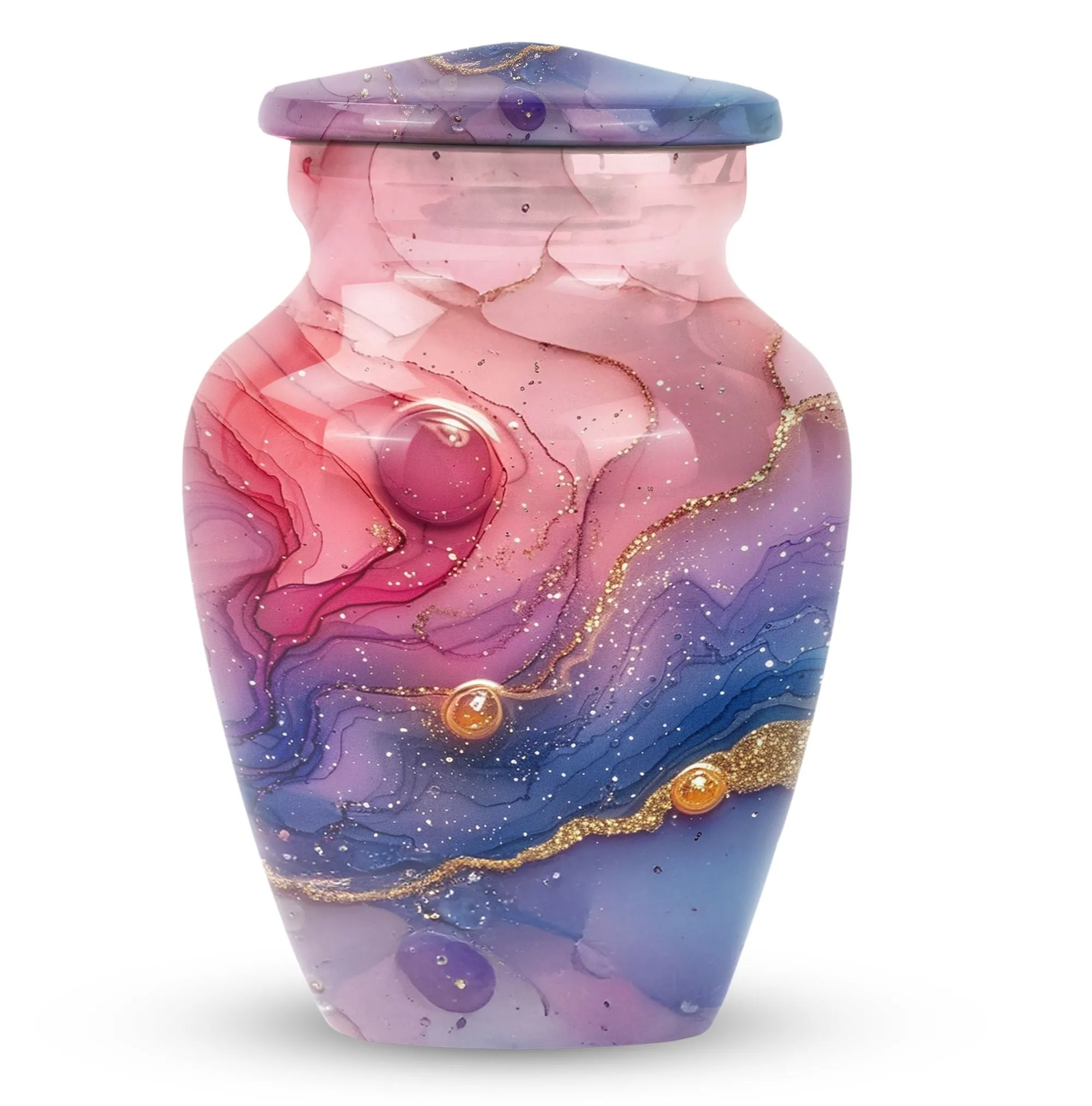 Radiant Enigma Abstract Urn - Majestic Keeper of Burial Ashes