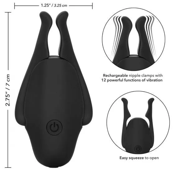 Rechargeable Vibrating Nipple Clamps