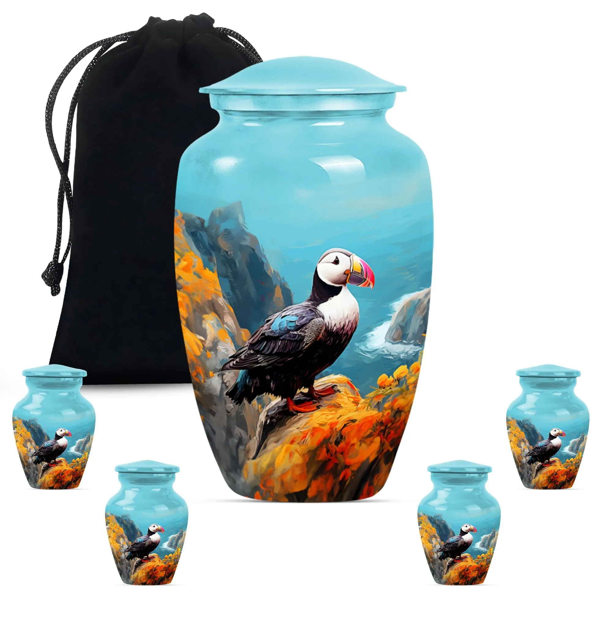 Remembrance Radiance Puffin Bird Urn Timeless Honor for Mom