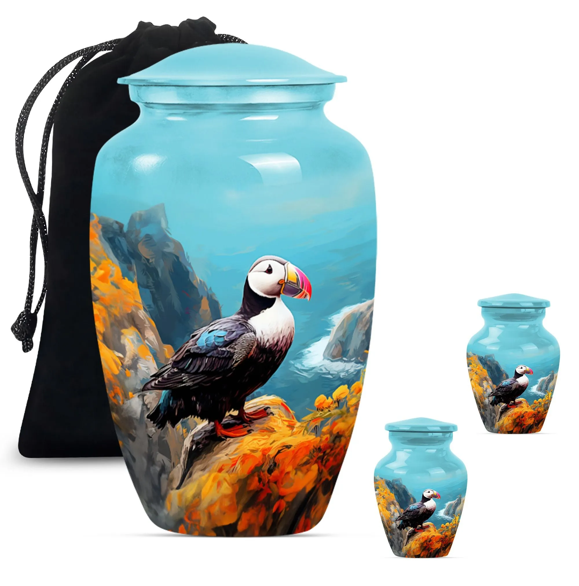 Remembrance Radiance Puffin Bird Urn Timeless Honor for Mom