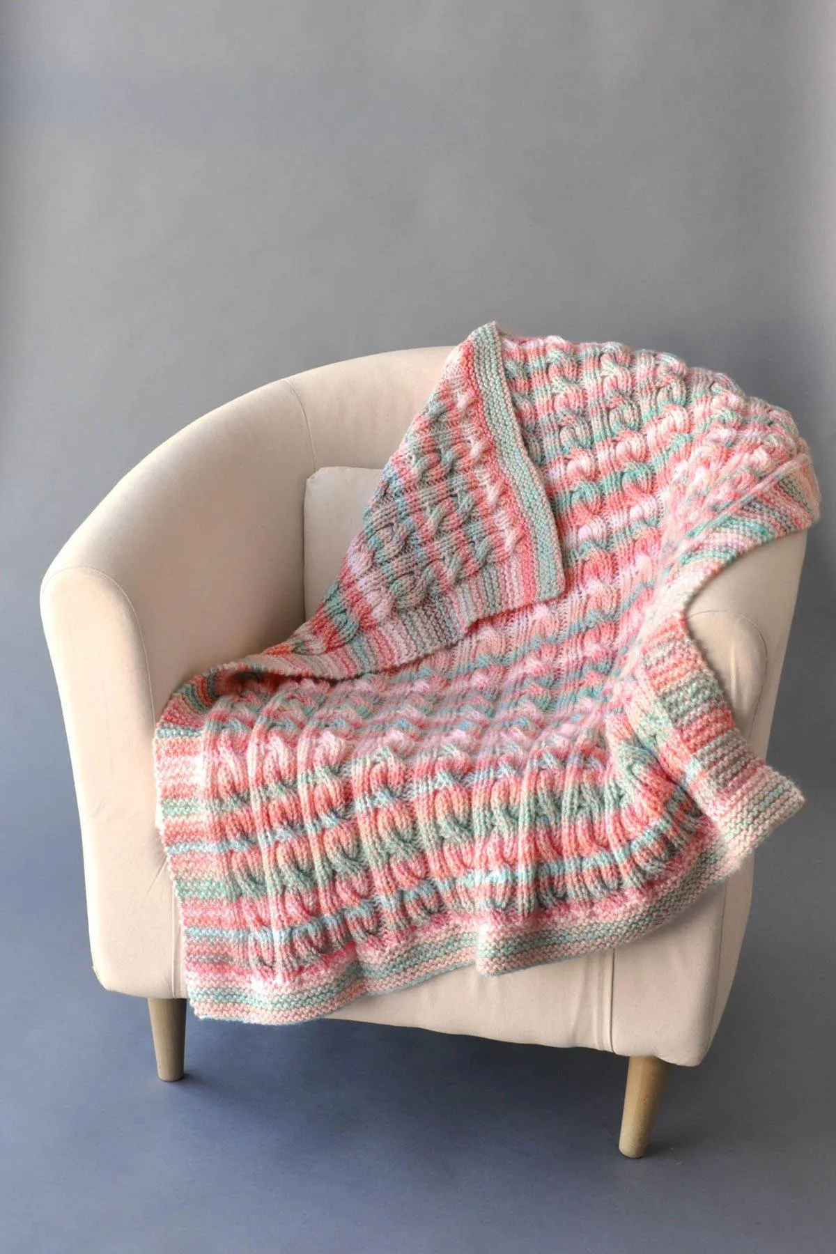 Reversible Cable Blanket