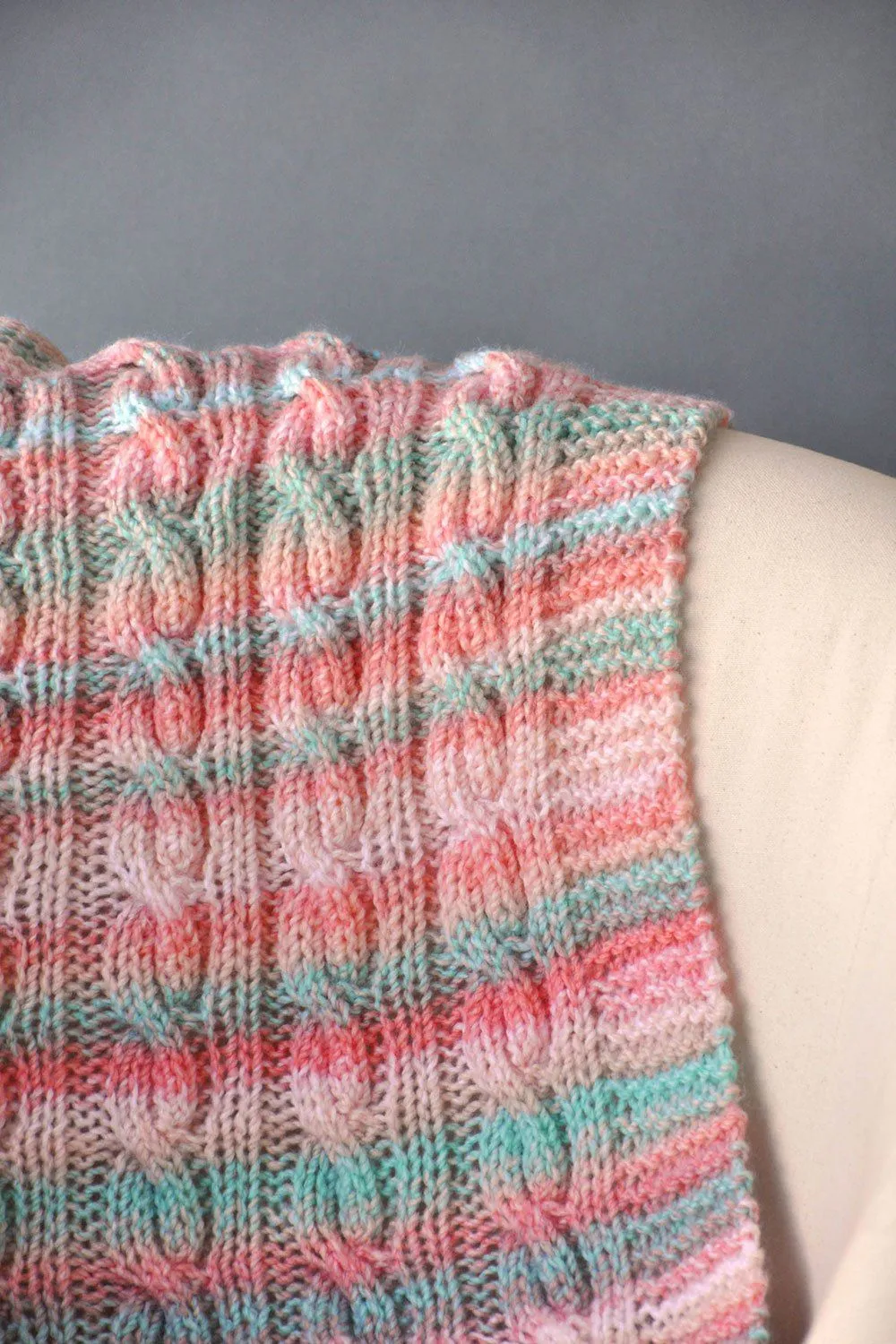 Reversible Cable Blanket