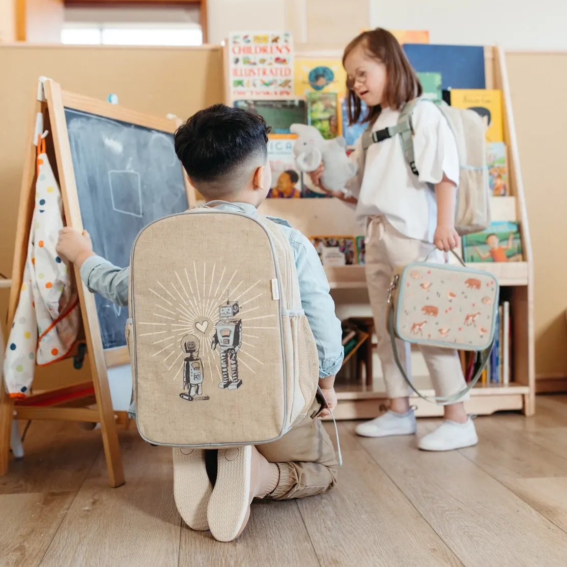 Robot Playdate Gradeschool Backpack
