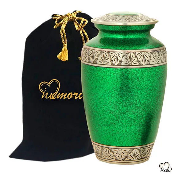 Royal Green Classic Alloy Cremation Urn