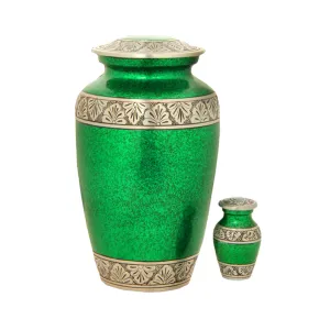 Royal Green Classic Alloy Cremation Urn