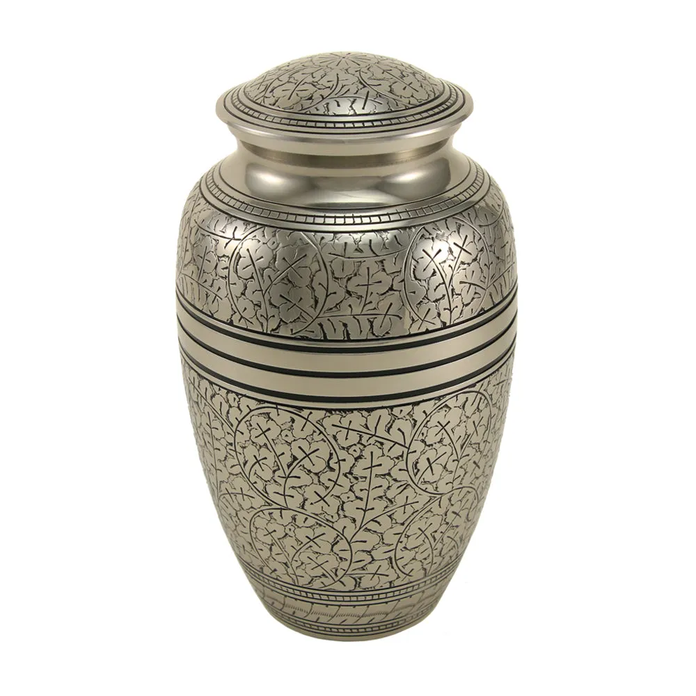 Silver Oak Cremation Urn in Large