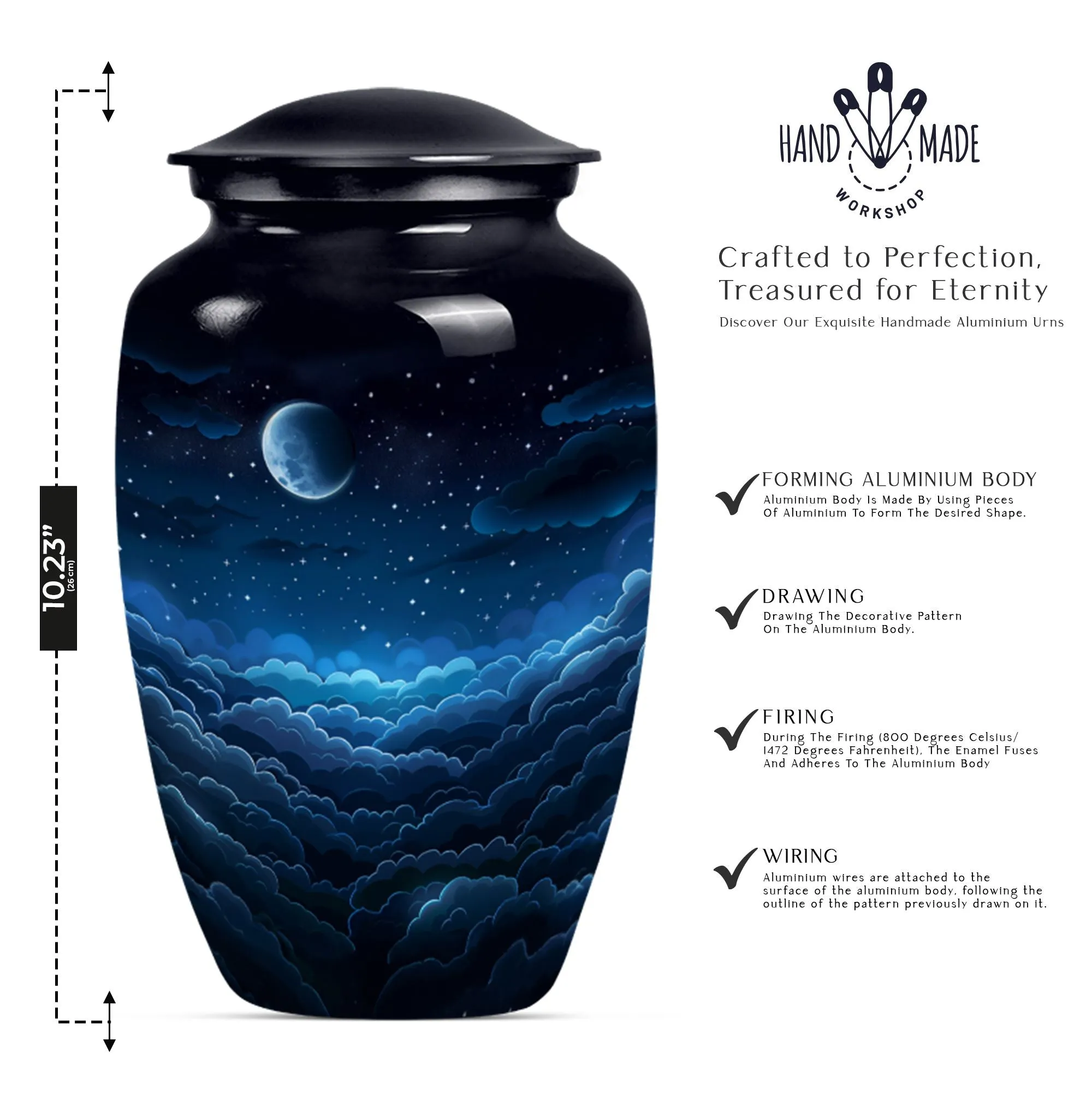 Soothing Clouds Comfort - Premiere Memorial Burial Ash Urn