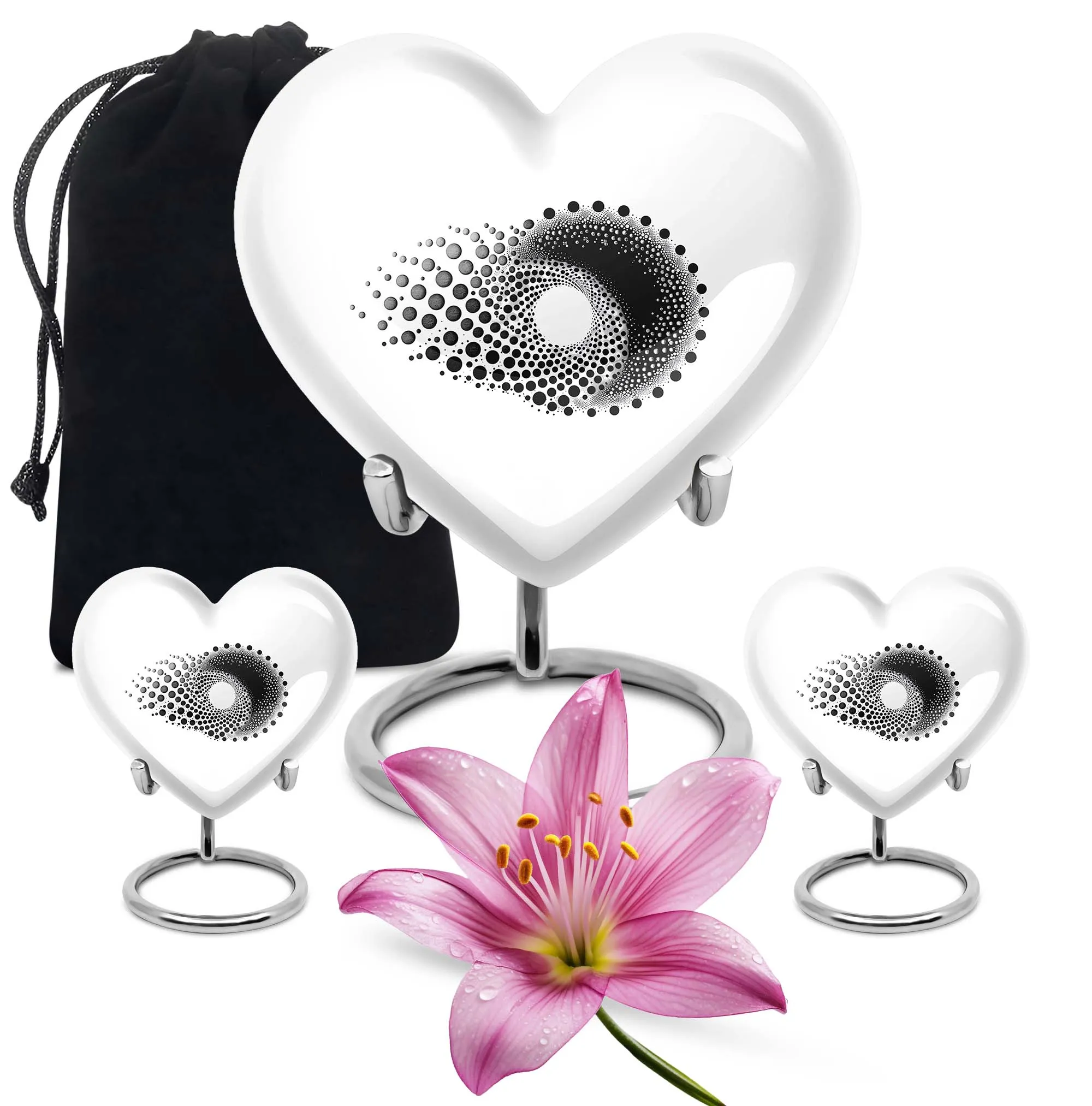 Spiral Urn Love Eternally Abstract Memorial Large Urn