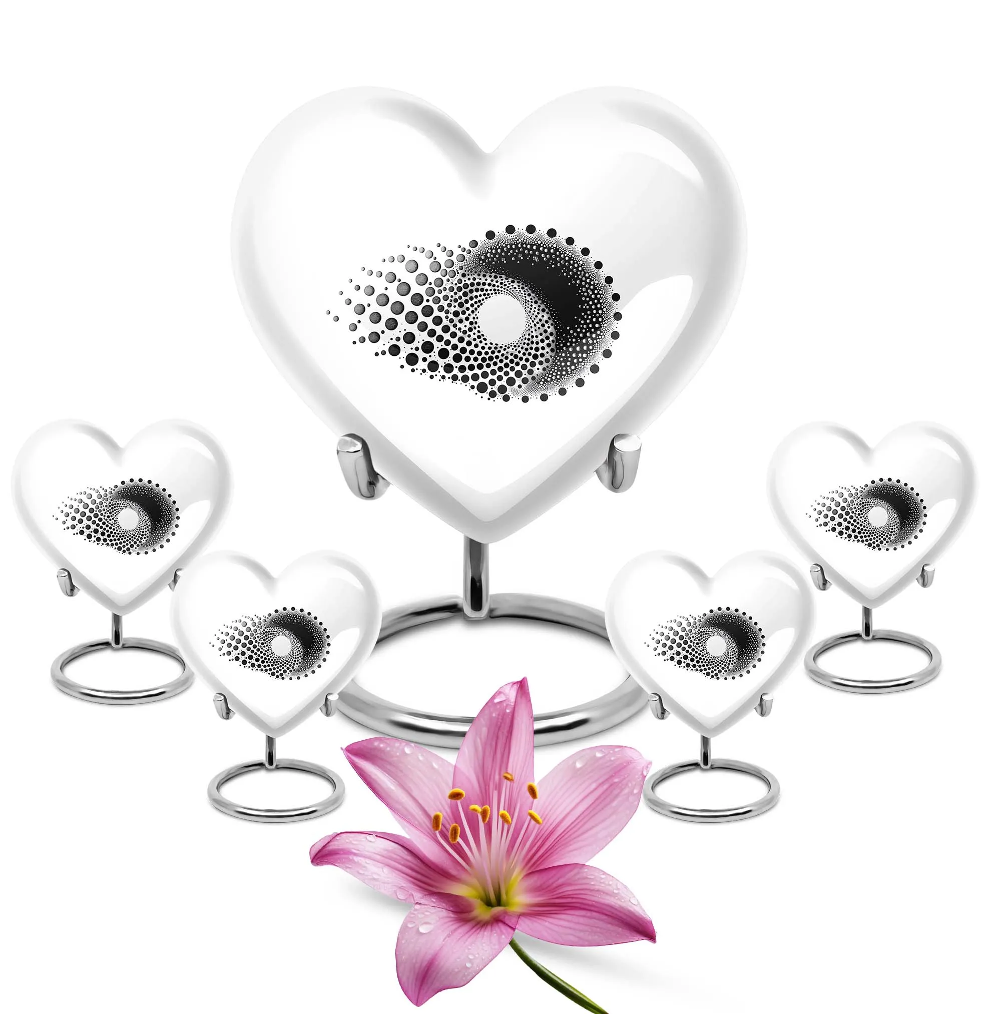 Spiral Urn Love Eternally Abstract Memorial Large Urn
