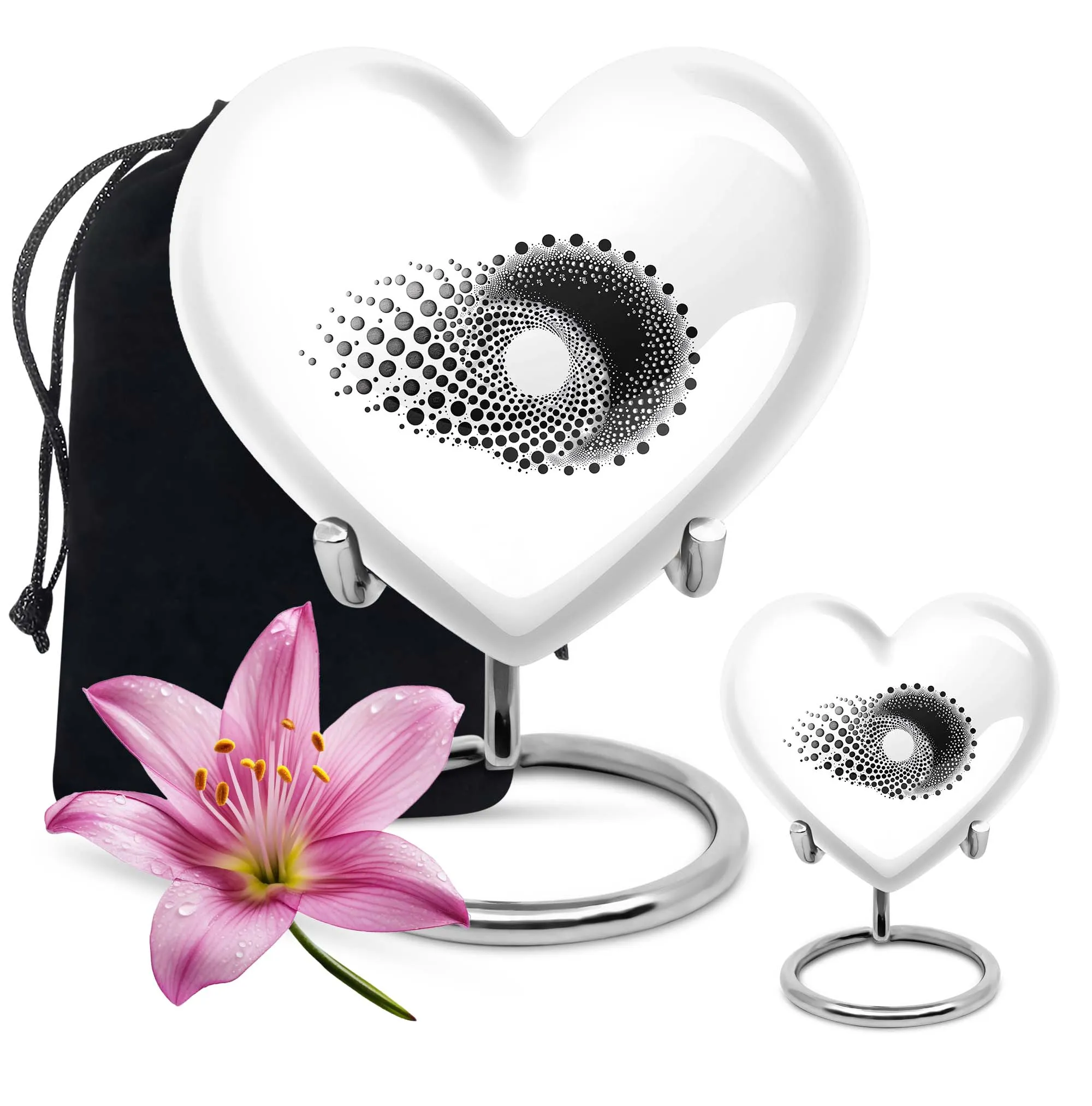 Spiral Urn Love Eternally Abstract Memorial Large Urn