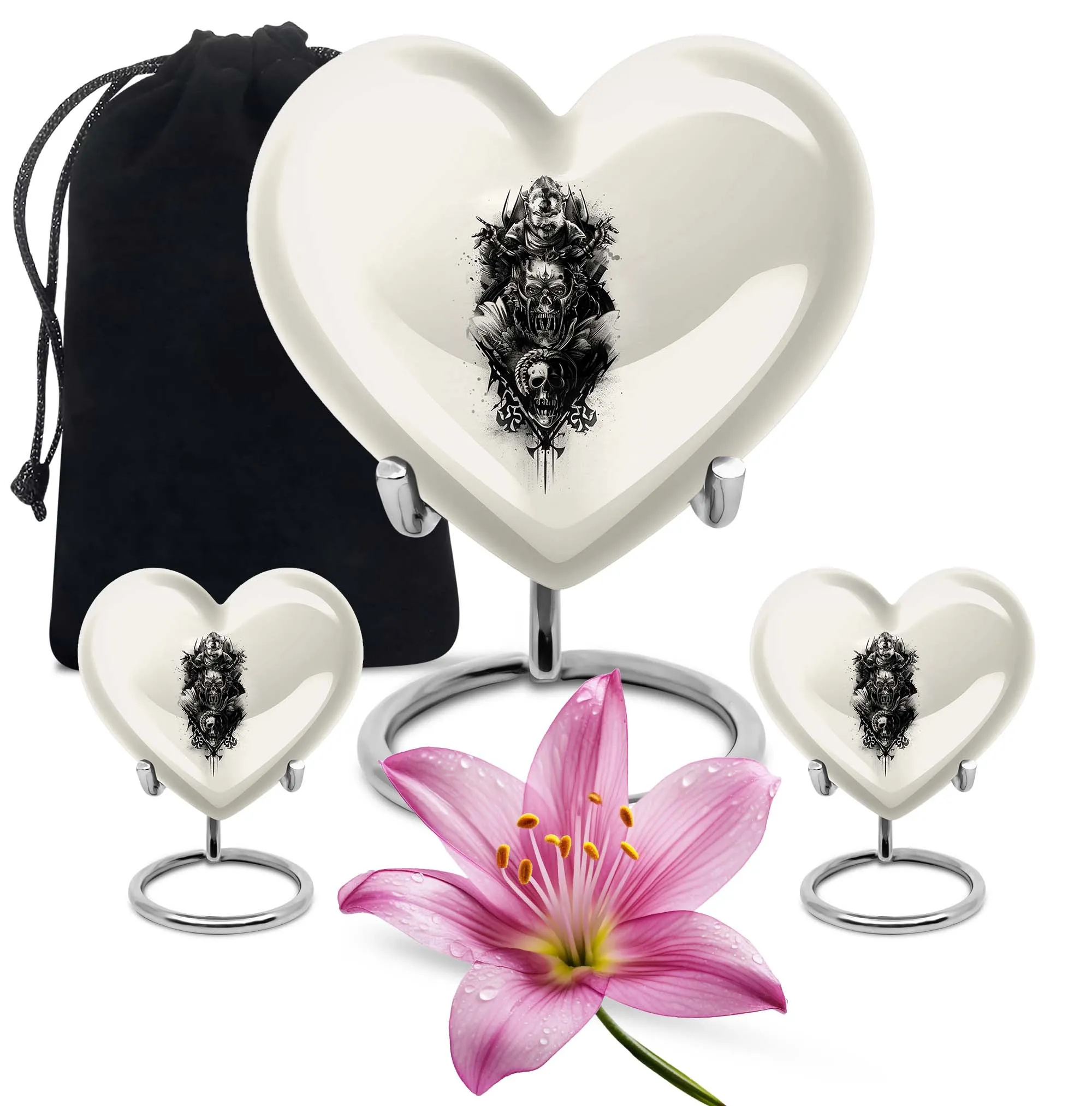 Spiritual Harmony Medium Catholic Urn for Cremation Keepsakes