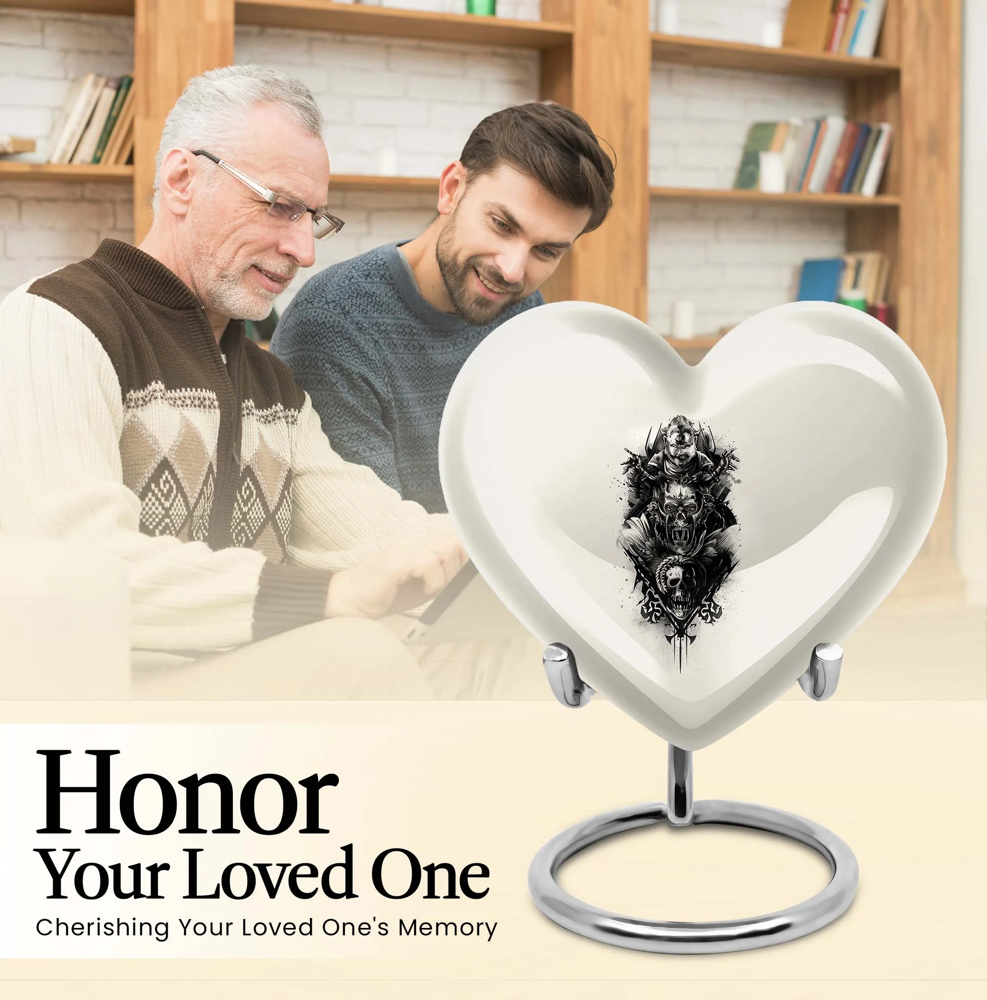 Spiritual Harmony Medium Catholic Urn for Cremation Keepsakes