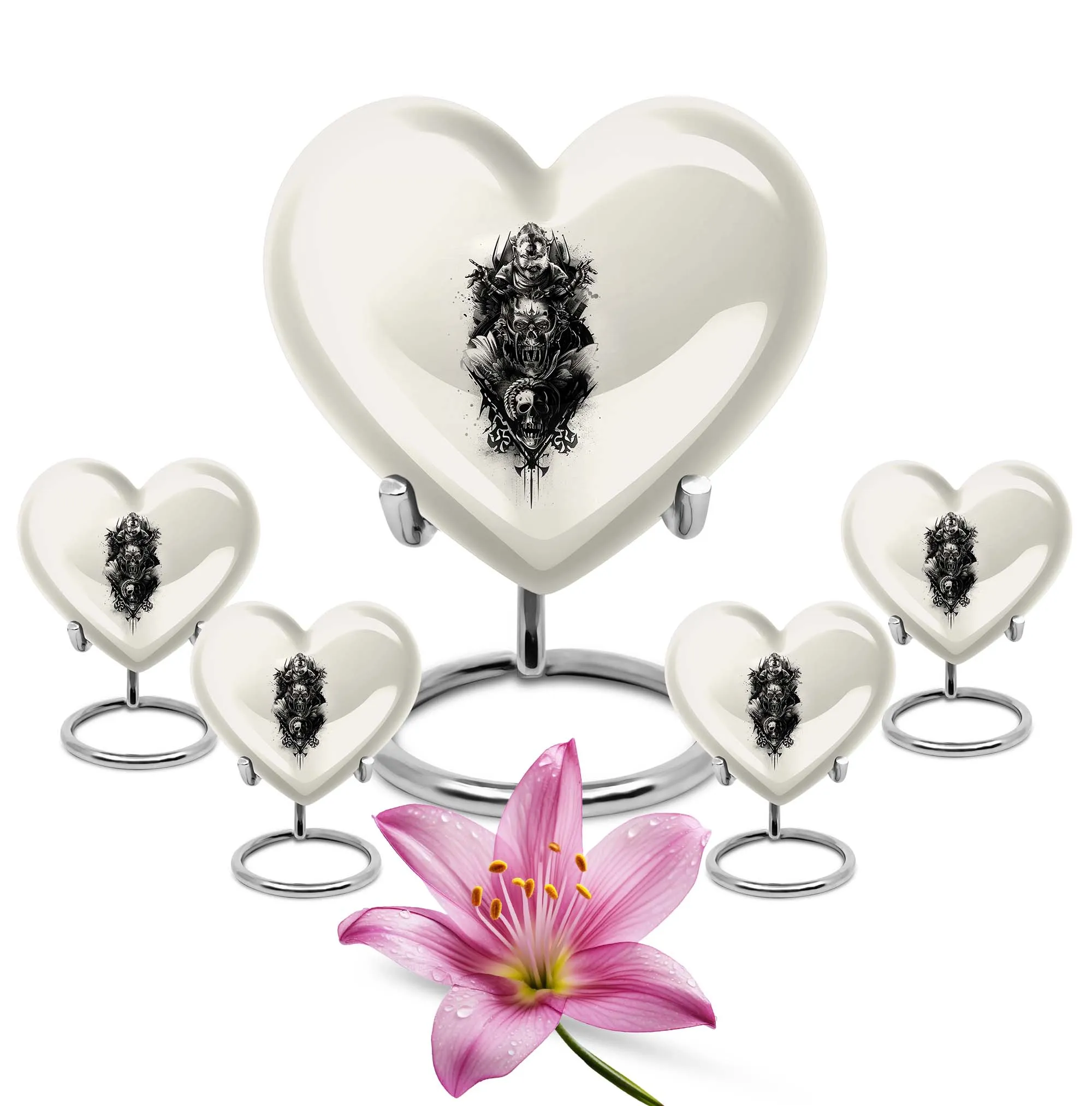 Spiritual Harmony Medium Catholic Urn for Cremation Keepsakes