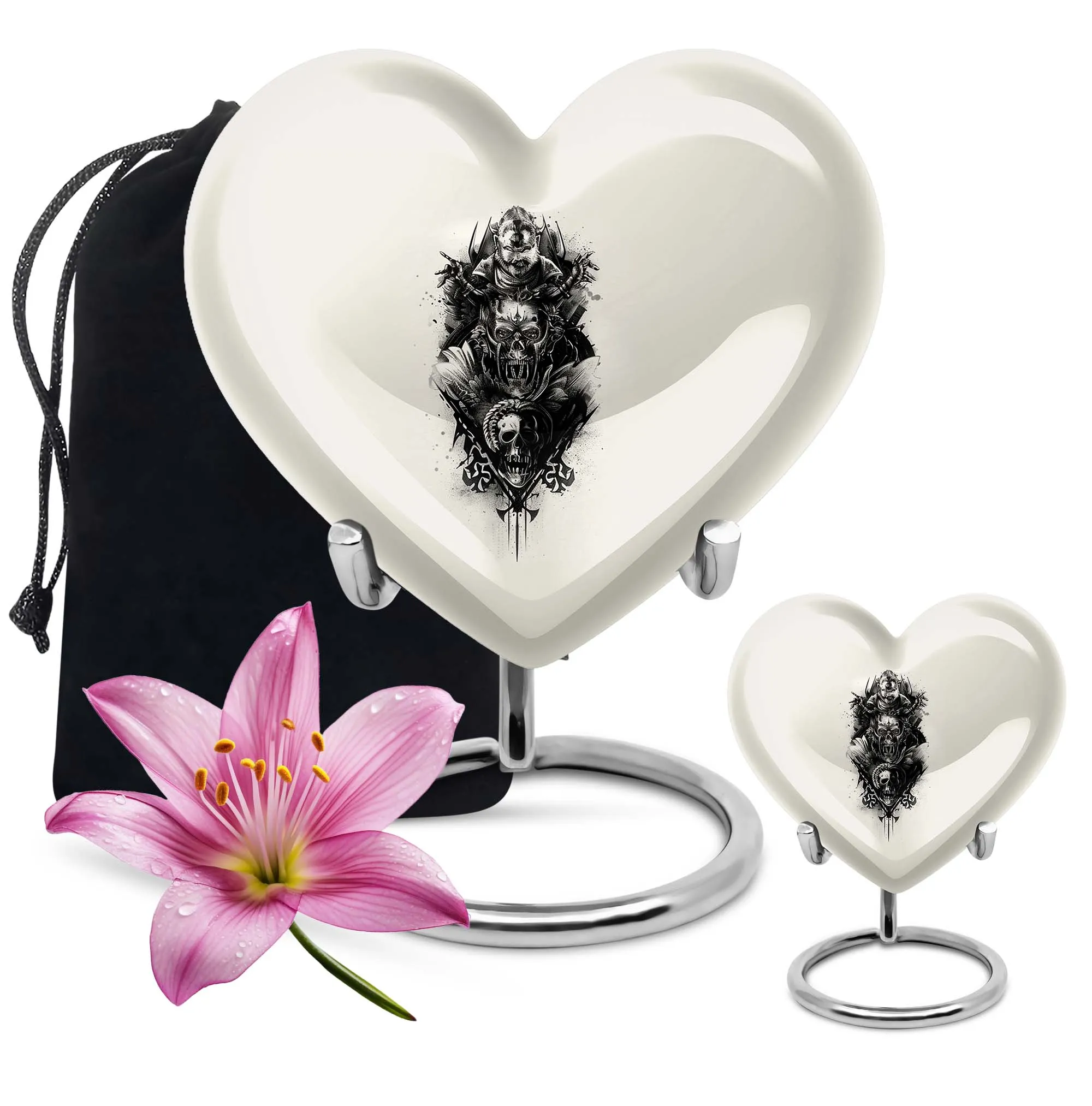 Spiritual Harmony Medium Catholic Urn for Cremation Keepsakes