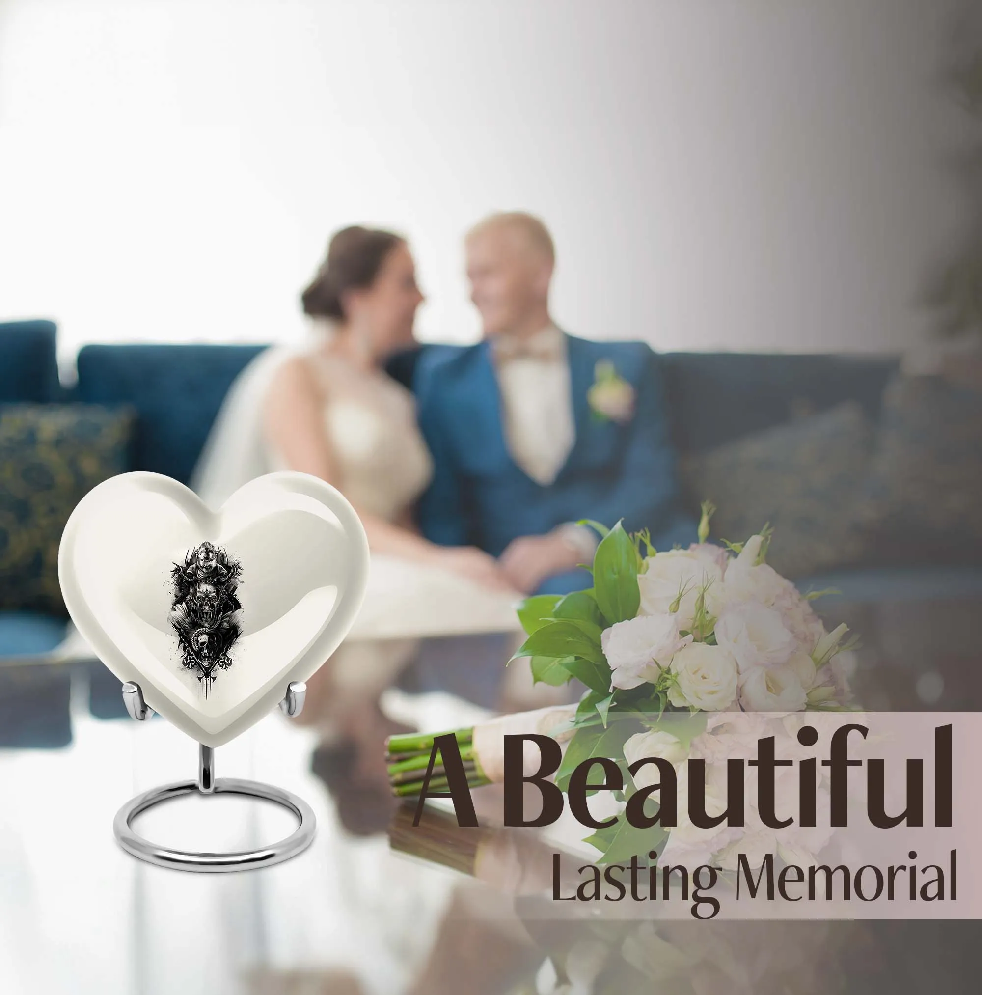 Spiritual Harmony Medium Catholic Urn for Cremation Keepsakes