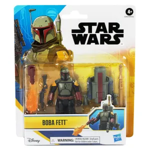 STAR WARS 90206619 Boba Fett 4-Inch Action Figure with 4 Accessories