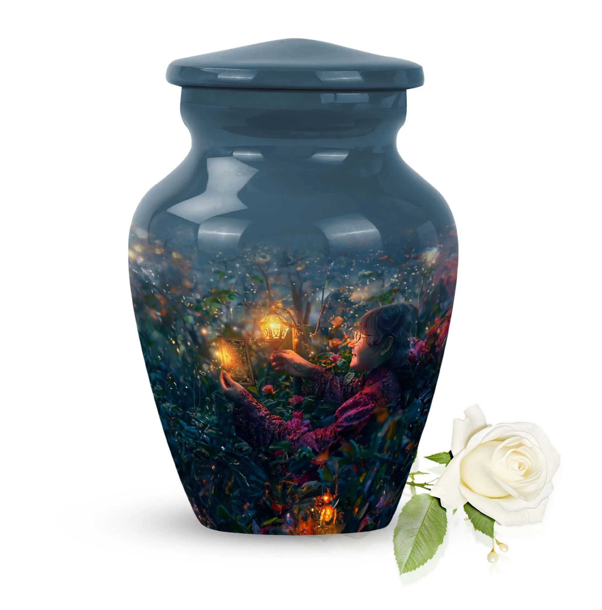 Tarot Tranquility: Classy Memorial Urn for Mom Ashes