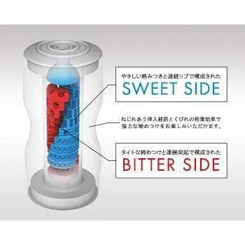 Tenga - New Dual Feel Cup Masturbator (Red/Gray)