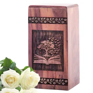 Tree Of Life Biodegradeable Urn for Adult Men - Cremation Ash Memorial