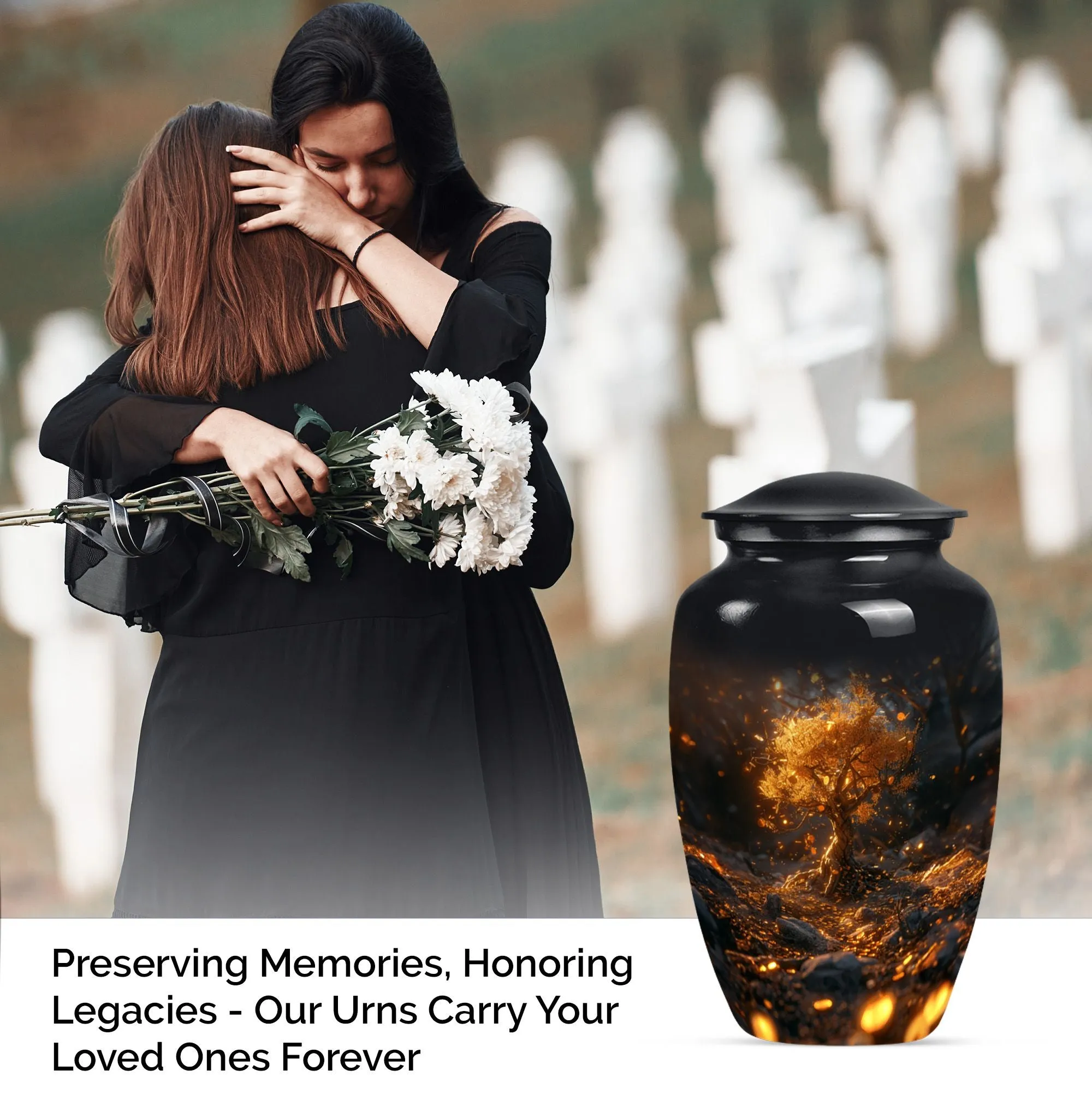 Tree Of Life Cremation Urn For Ashes - Urn For Eternal Peace