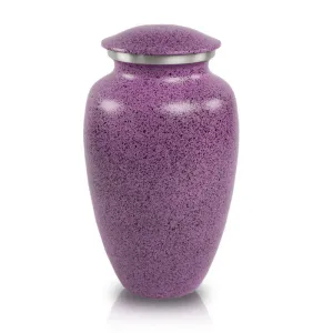 Two-Tone Lilac Classic Cremation Urn In Large