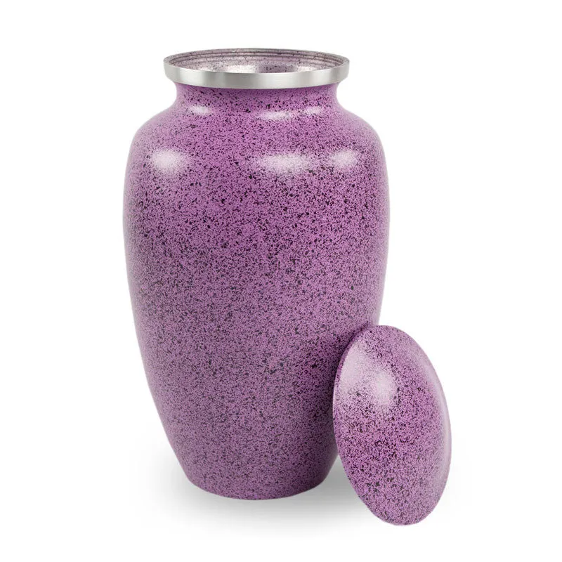 Two-Tone Lilac Classic Cremation Urn In Large