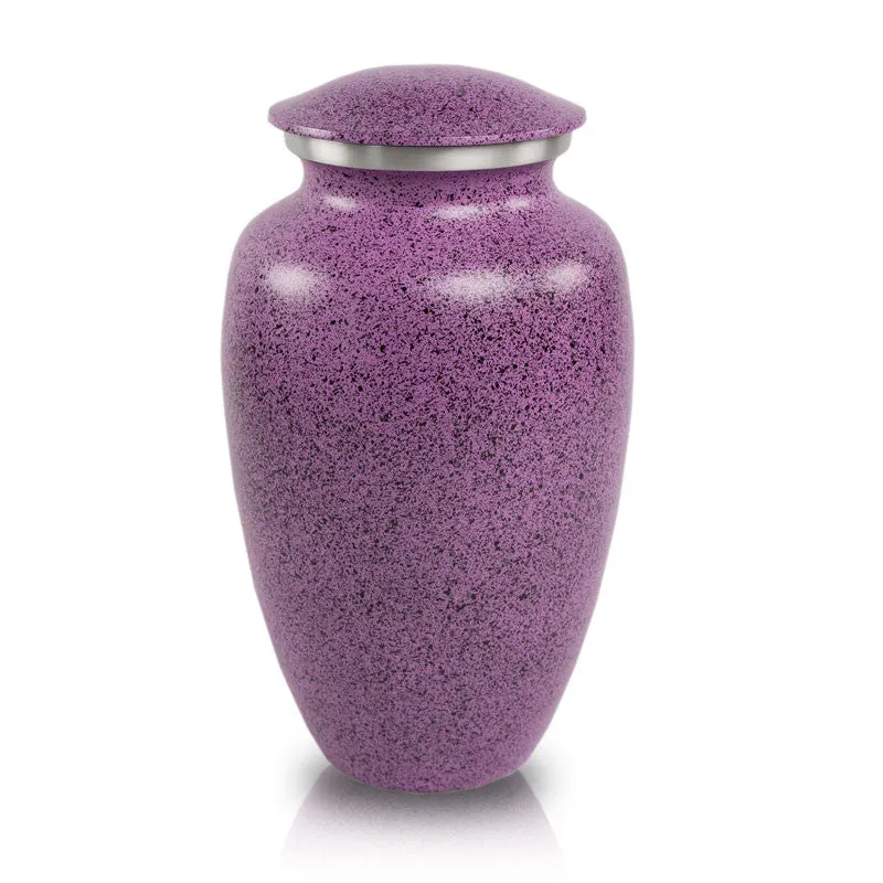 Two-Tone Lilac Classic Cremation Urn In Large