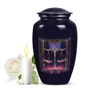 Unique Zodiac Commemoration: Medium-Sized Urn For Human Remains