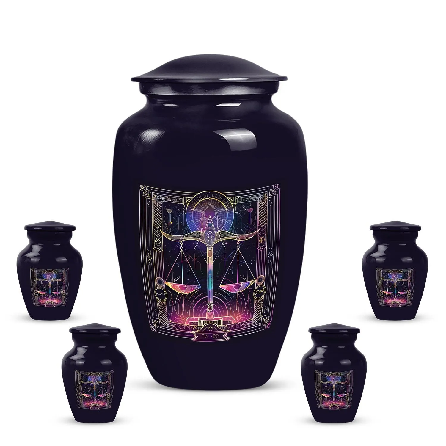 Unique Zodiac Commemoration: Medium-Sized Urn For Human Remains