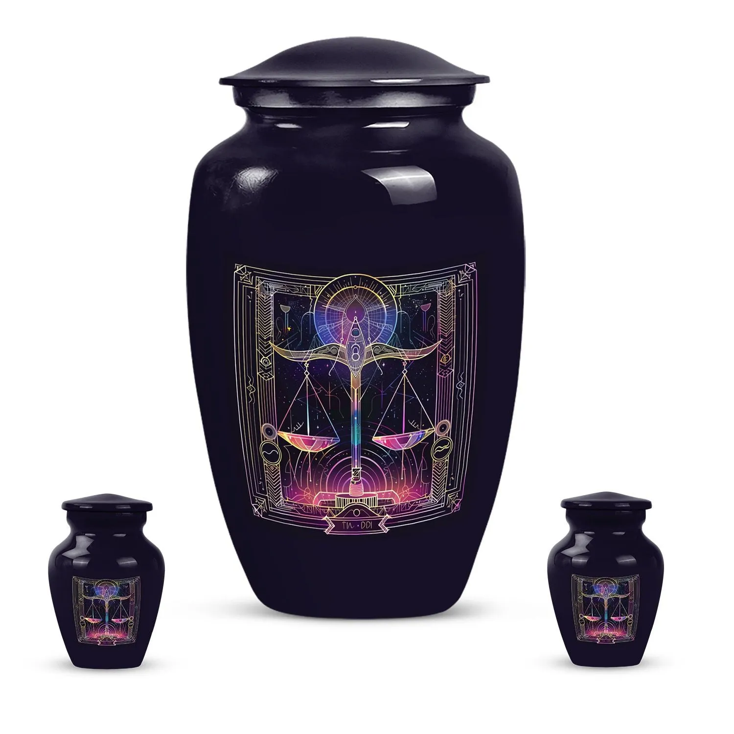 Unique Zodiac Commemoration: Medium-Sized Urn For Human Remains