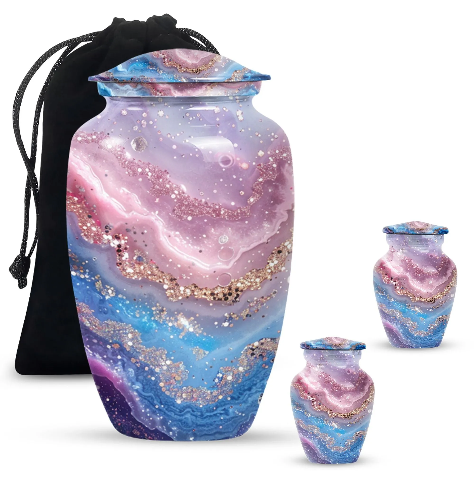 Urbane Elegance Abstract Urn - Timeless Cremation Resting Place