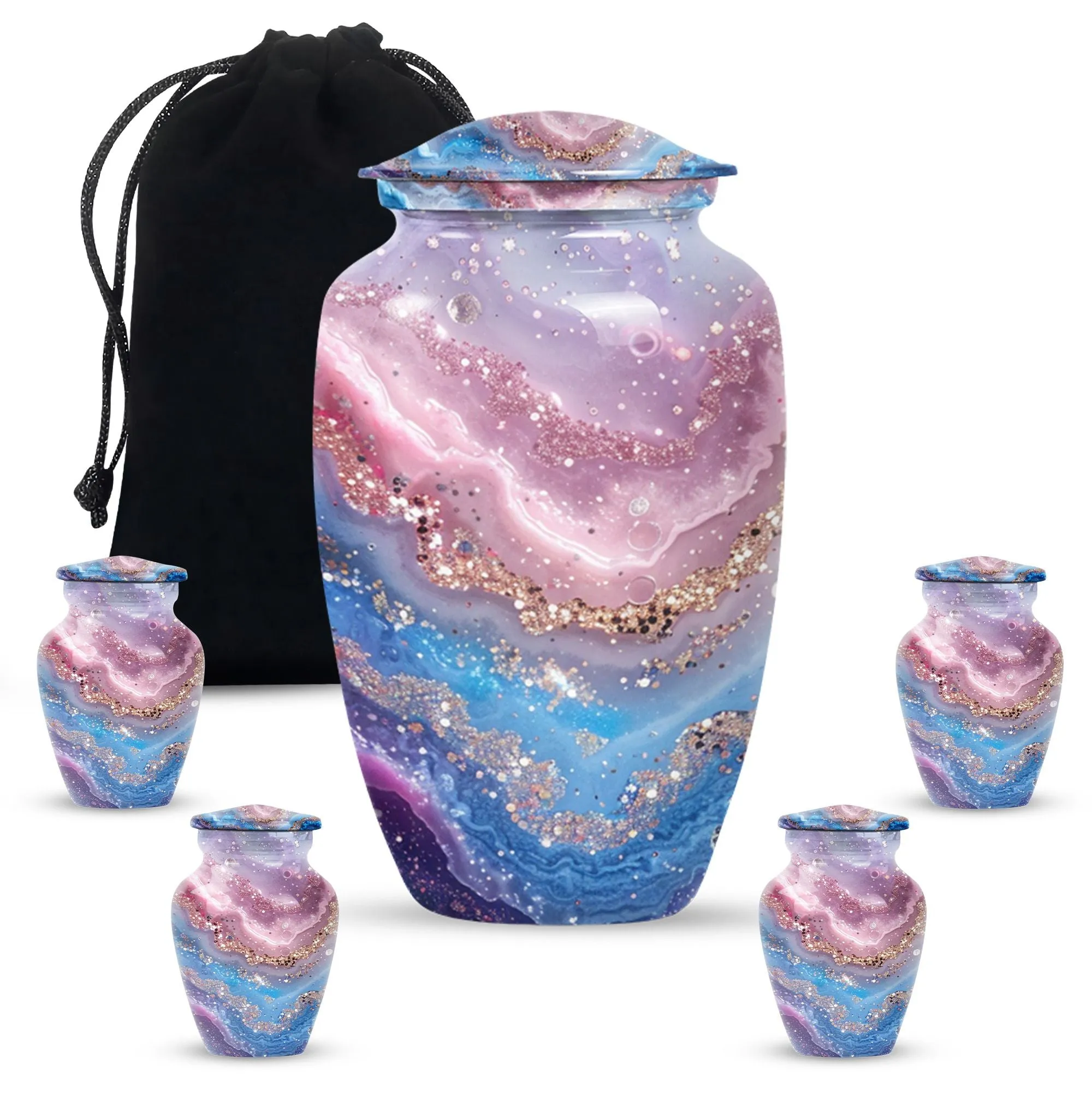 Urbane Elegance Abstract Urn - Timeless Cremation Resting Place
