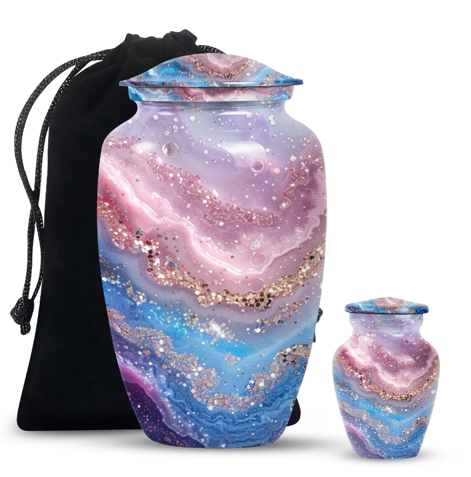 Urbane Elegance Abstract Urn - Timeless Cremation Resting Place