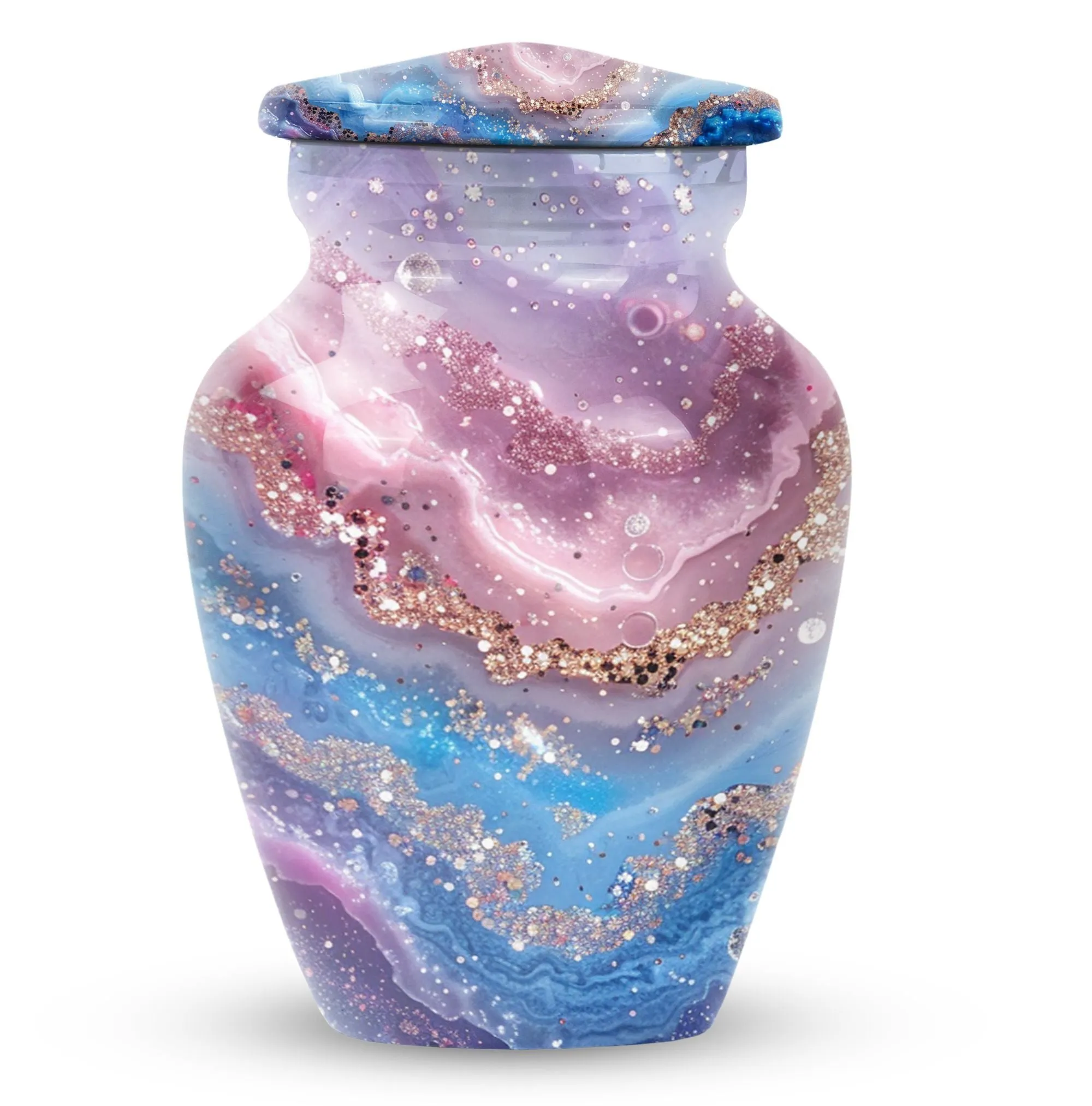 Urbane Elegance Abstract Urn - Timeless Cremation Resting Place