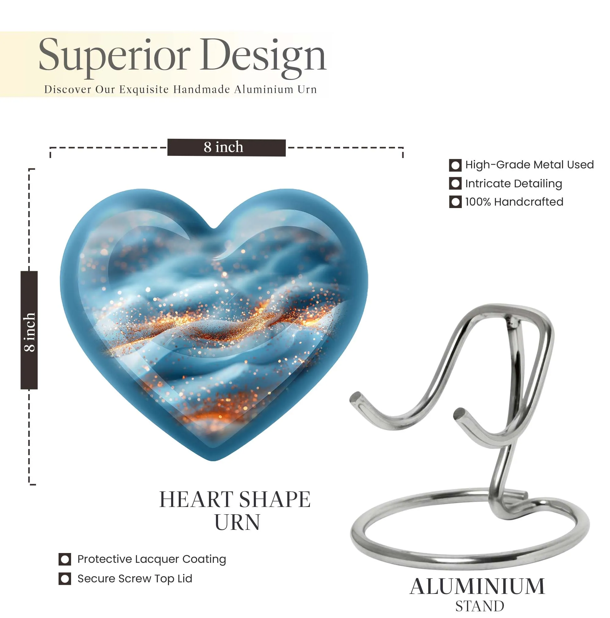 Vibrant Swirl Cremation Tribute - Honouring Male Dad Legacy