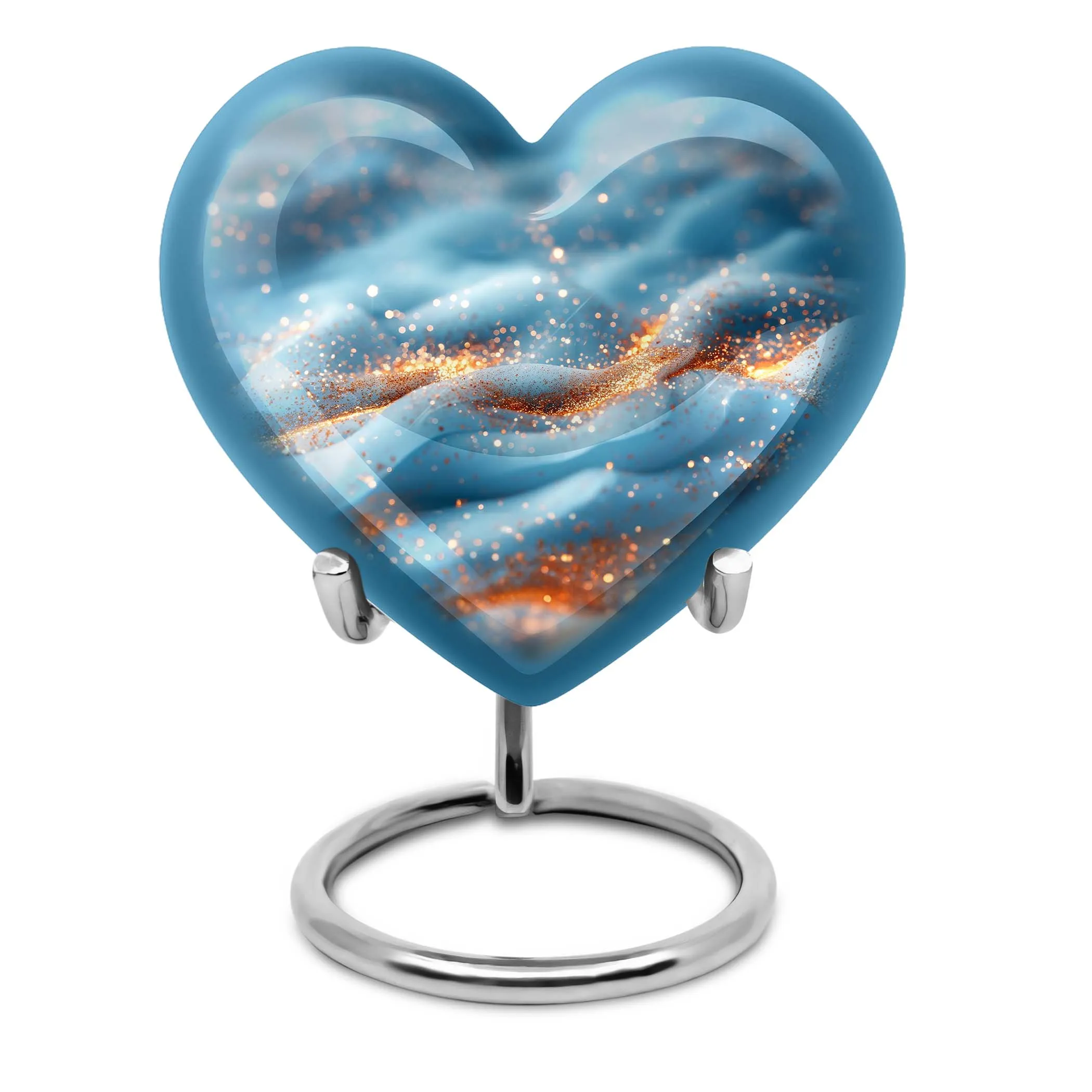 Vibrant Swirl Cremation Tribute - Honouring Male Dad Legacy