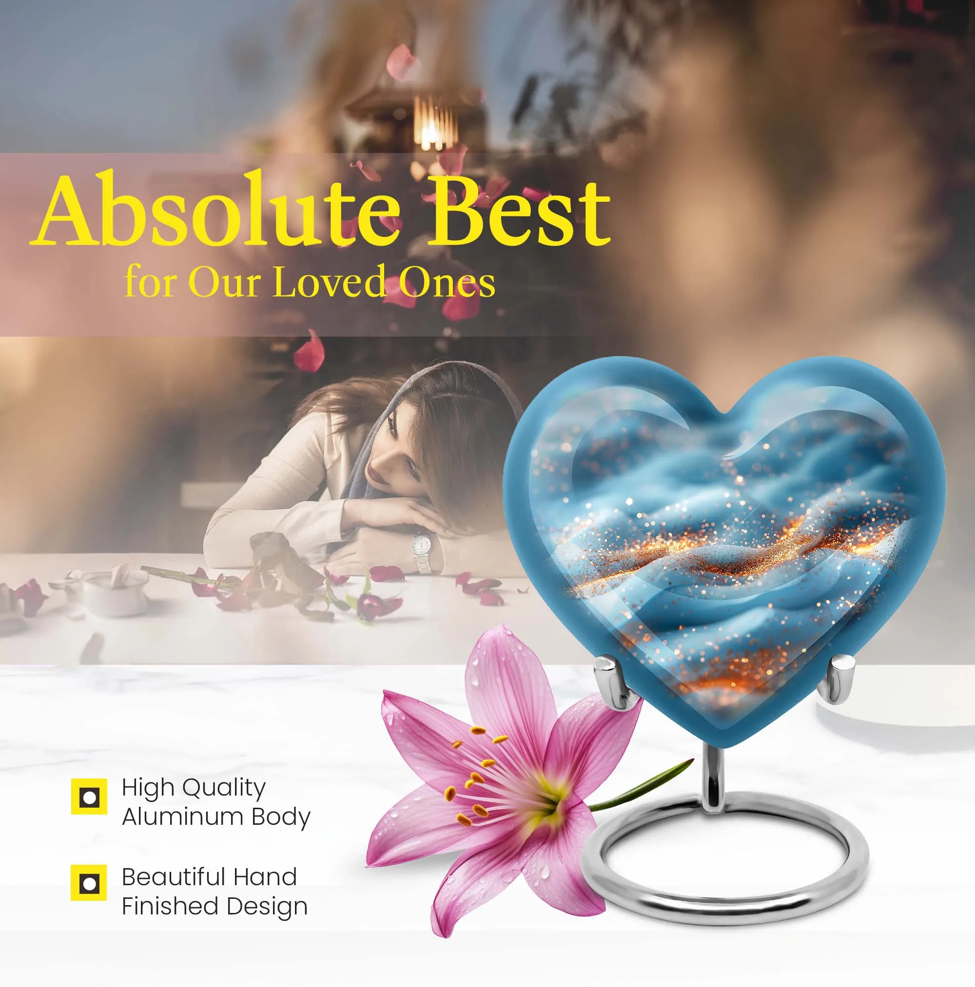 Vibrant Swirl Cremation Tribute - Honouring Male Dad Legacy