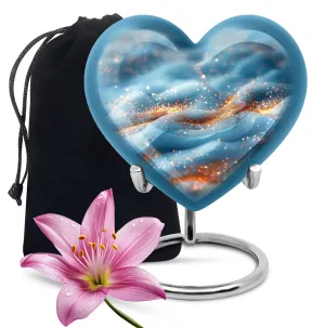 Vibrant Swirl Cremation Tribute - Honouring Male Dad Legacy