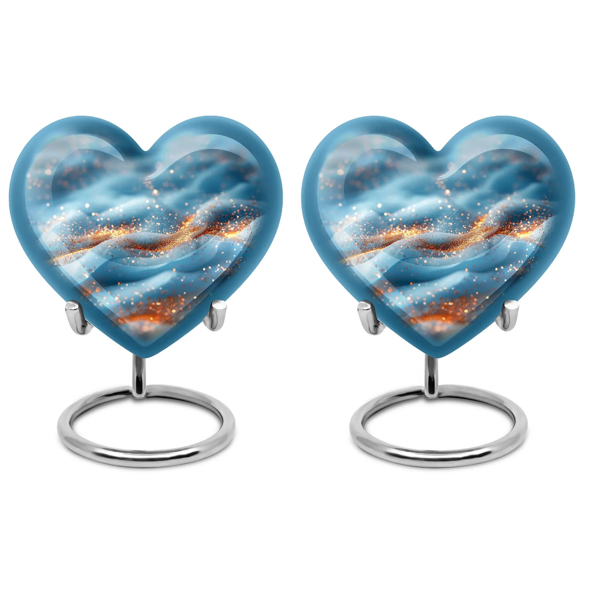 Vibrant Swirl Cremation Tribute - Honouring Male Dad Legacy