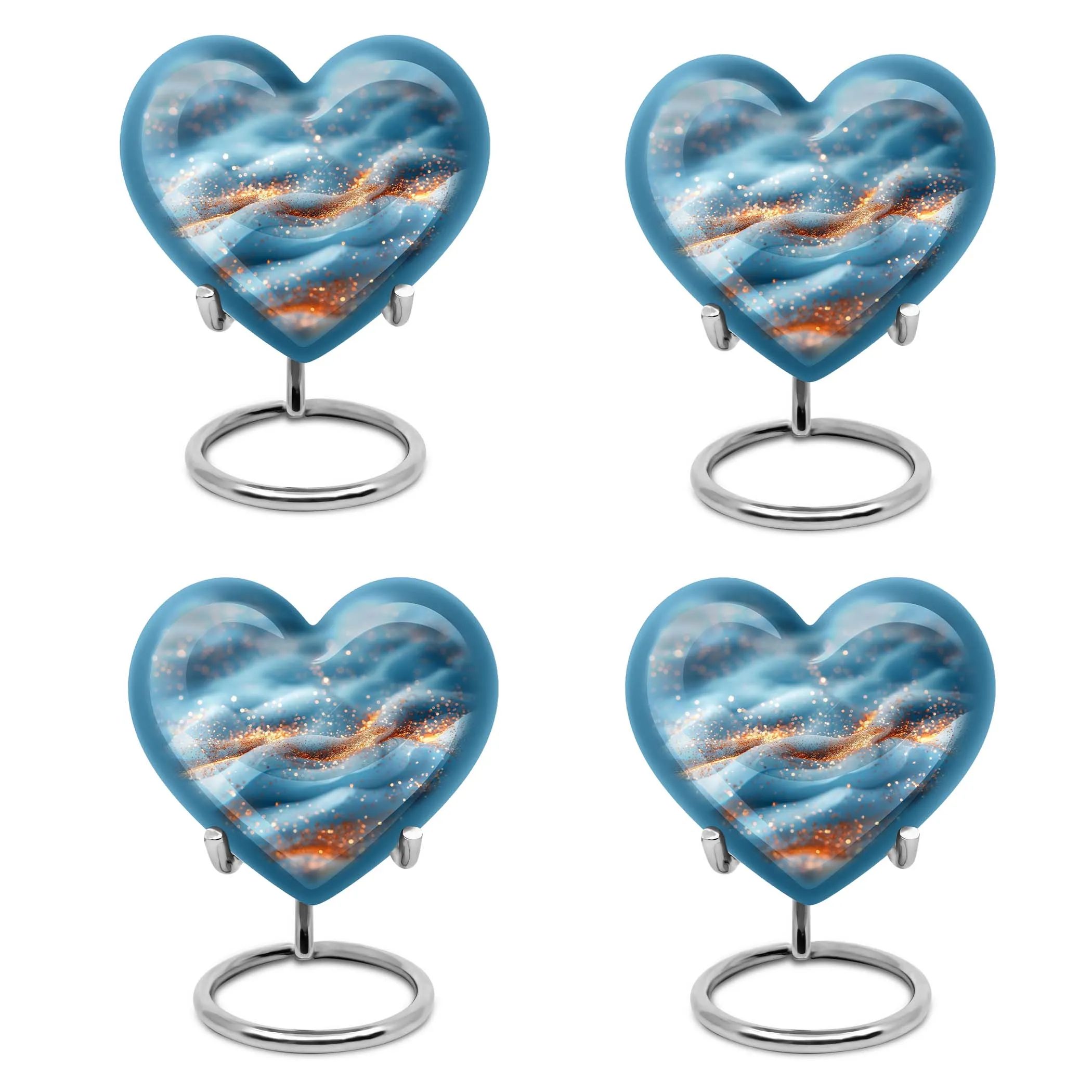 Vibrant Swirl Cremation Tribute - Honouring Male Dad Legacy